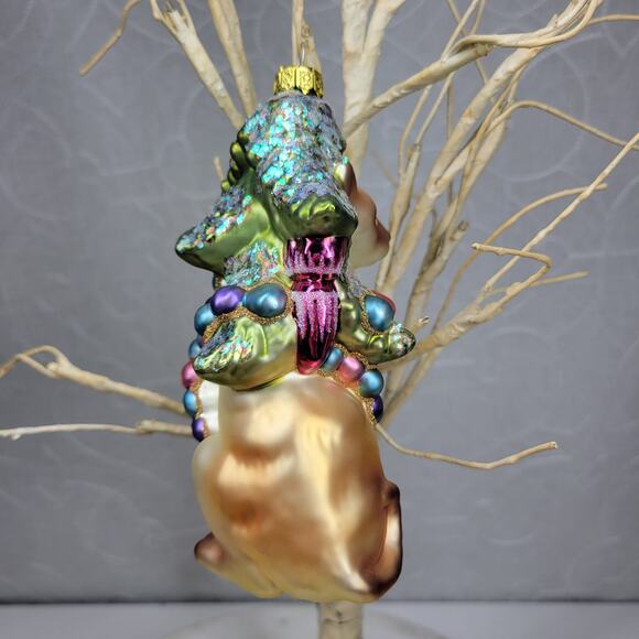 VTG Dept 56 Sammie Cat Ornament Blown Glass Siamese Christmas Tree Holiday Decor - Picture 10 of 16